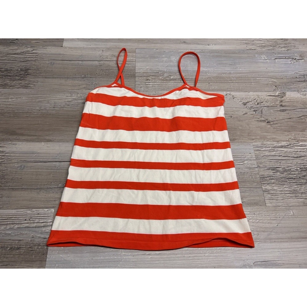 The Limited Girls Cami Tank Top Striped Spaghetti‎ Strap Shirt Size M Red BRAT